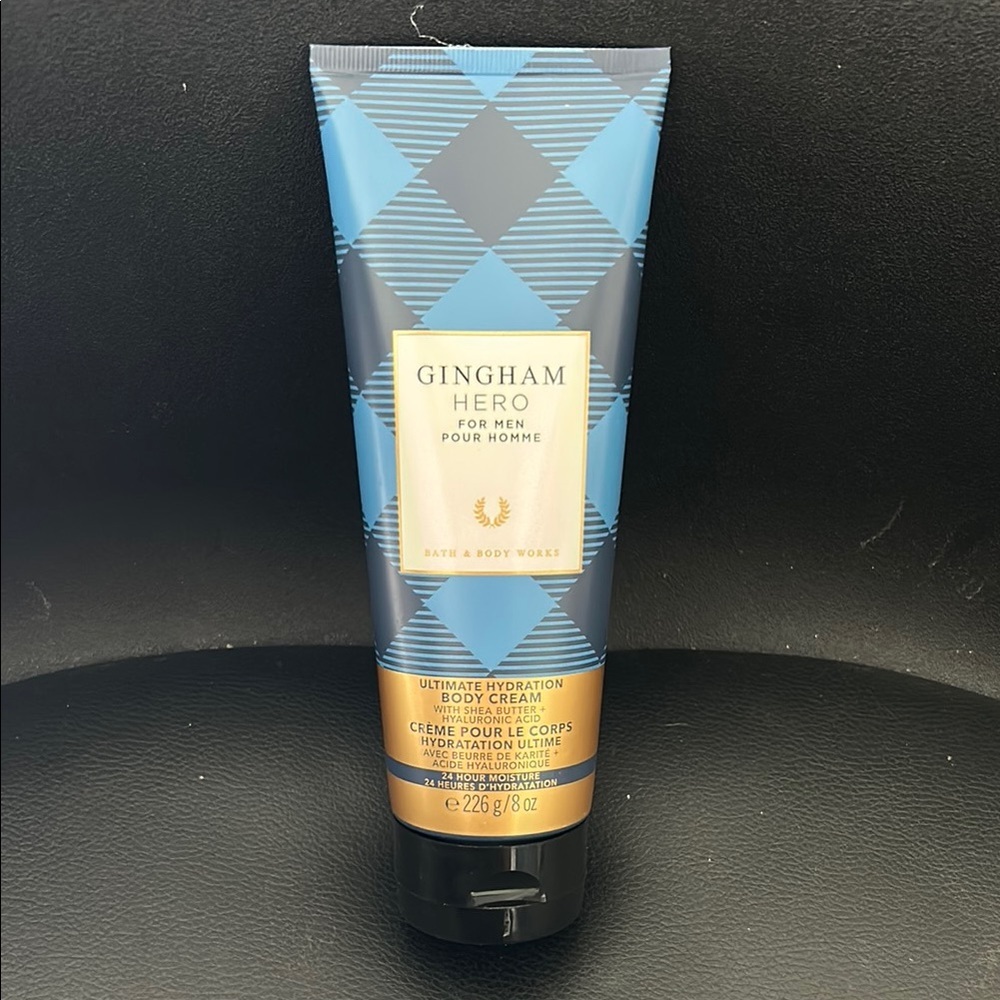 NEW Bath & Body Works Gingham Hero Body Cream for Men